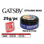 9353 Gatsby Styling Wax 25g - Hard & Free - Buy1Get1free